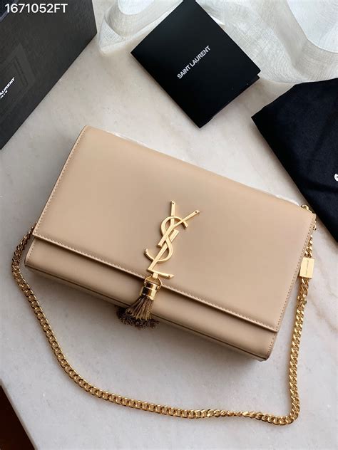 sac ysl beige|ysl beige bag with tassel.